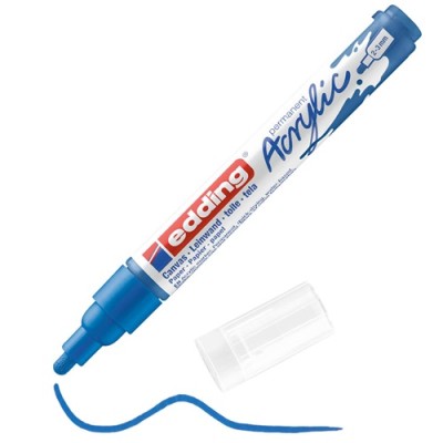 Akril marker Edding 5100 M (2-3 mm) Gentian Blue