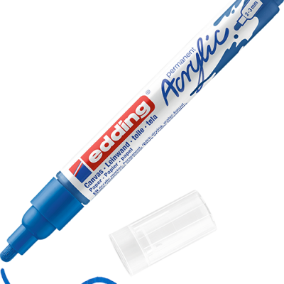 Akril marker Edding 5100 M (2-3 mm) Gentian Blue