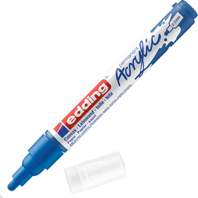 Akril marker Edding 5100 M (2-3 mm) Gentian Blue