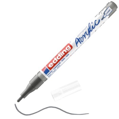 Akril marker Edding 5300 F (1-2 mm) Antracite