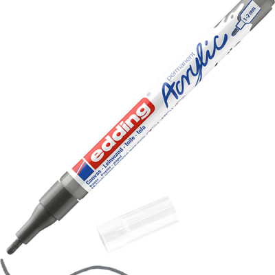 Akril marker Edding 5300 F (1-2 mm) Antracite