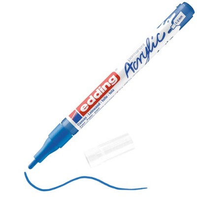 Akril marker Edding 5300 F (1-2 mm) Gentian Blue