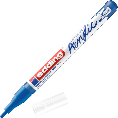 Akril marker Edding 5300 F (1-2 mm) Gentian Blue
