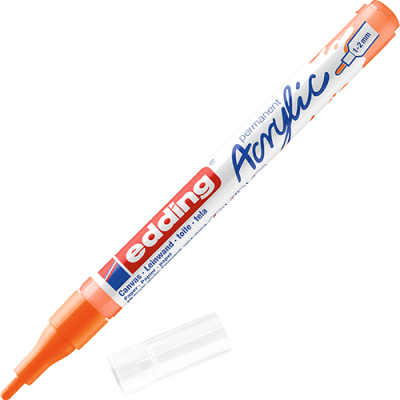 Akril marker Edding 5300 F (1-2 mm) Neon Orange