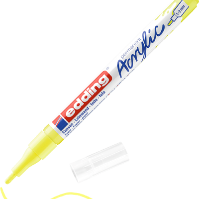 Akril marker Edding 5300 F (1-2 mm) Neon Yellow