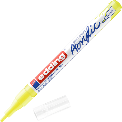 Akril marker Edding 5300 F (1-2 mm) Neon Yellow