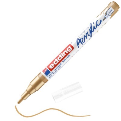 Akril marker Edding 5300 F (1-2 mm) Rich Gold