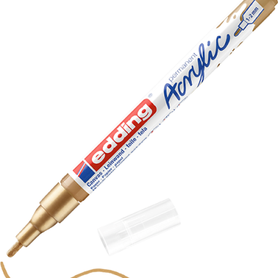 Akril marker Edding 5300 F (1-2 mm) Rich Gold