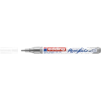Akril marker Edding 5300 F (1-2 mm) Rich Silver