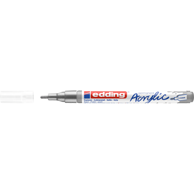 Akril marker Edding 5300 F (1-2 mm) Rich Silver