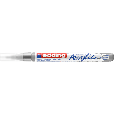 Akril marker Edding 5300 F (1-2 mm) Rich Silver