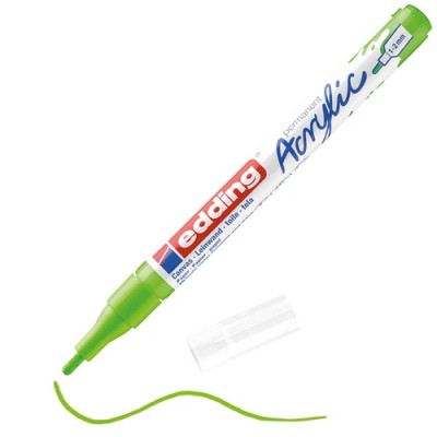 Akril marker Edding 5300 F (1-2 mm) Yellow Green