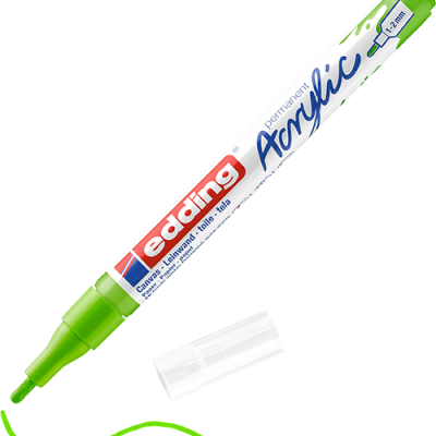 Akril marker Edding 5300 F (1-2 mm) Yellow Green