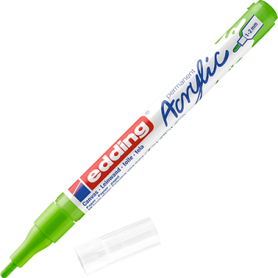Akril marker Edding 5300 F (1-2 mm) Yellow Green
