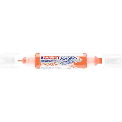 Akril marker Edding 5400 3D Double Liner (2-3 mm/5-10 mm) kétvégű Neon Orange