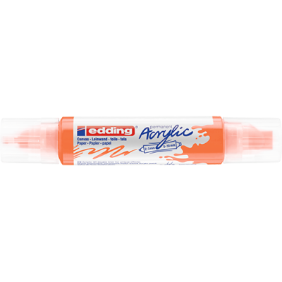 Akril marker Edding 5400 3D Double Liner (2-3 mm/5-10 mm) kétvégű Neon Orange