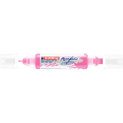 Akril marker Edding 5400 3D Double Liner (2-3 mm/5-10 mm) kétvégű Neon Pink
