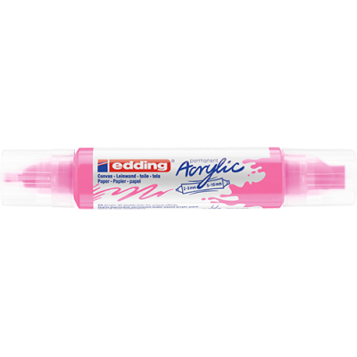 Akril marker Edding 5400 3D Double Liner (2-3 mm/5-10 mm) kétvégű Neon Pink