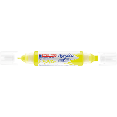 Akril marker Edding 5400 3D Double Liner (2-3 mm/5-10 mm) kétvégű Neon Yellow