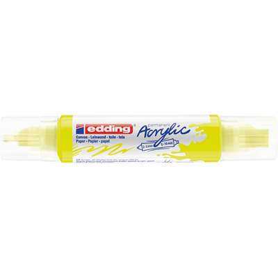 Akril marker Edding 5400 3D Double Liner (2-3 mm/5-10 mm) kétvégű Neon Yellow