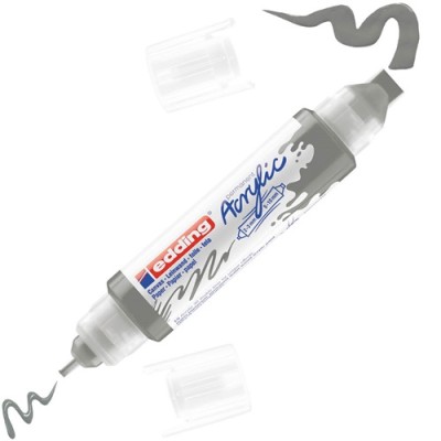 Akril marker Edding 5400 3D Double Liner (2-3 mm/5-10 mm) kétvégű Antracite