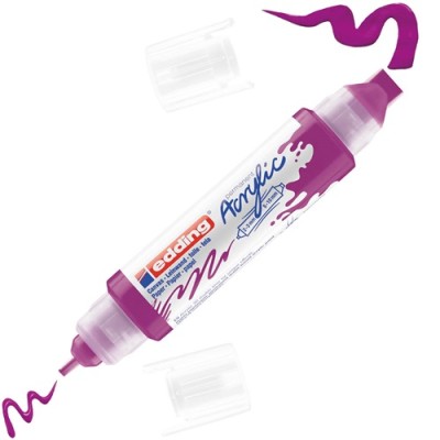 Akril marker Edding 5400 3D Double Liner (2-3 mm/5-10 mm) kétvégű Berry