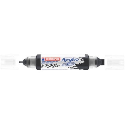 Akril marker Edding 5400 3D Double Liner (2-3 mm/5-10 mm) kétvégű Black