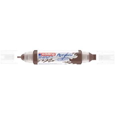 Akril marker Edding 5400 3D Double Liner (2-3 mm/5-10 mm) kétvégű Chocolate Brown