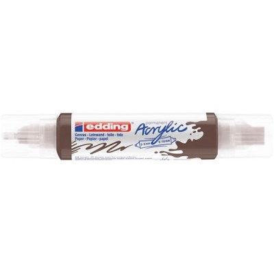 Akril marker Edding 5400 3D Double Liner (2-3 mm/5-10 mm) kétvégű Chocolate Brown