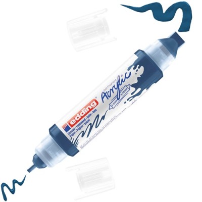 Akril marker Edding 5400 3D Double Liner (2-3 mm/5-10 mm) kétvégű Elegant Midnight