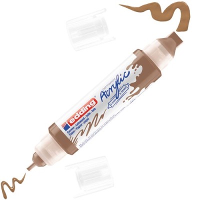 Akril marker Edding 5400 3D Double Liner (2-3 mm/5-10 mm) kétvégű Hazel