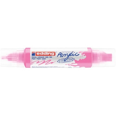 Akril marker Edding 5400 3D Double Liner (2-3 mm/5-10 mm) kétvégű Neon Pink