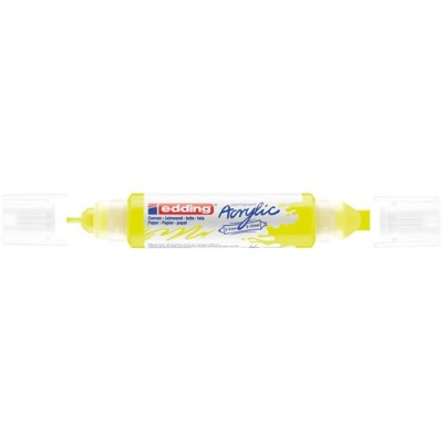 Akril marker Edding 5400 3D Double Liner (2-3 mm/5-10 mm) kétvégű Neon Yellow