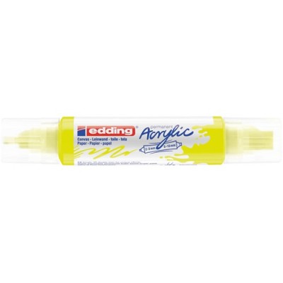 Akril marker Edding 5400 3D Double Liner (2-3 mm/5-10 mm) kétvégű Neon Yellow