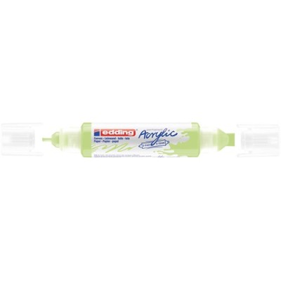 Akril marker Edding 5400 3D Double Liner (2-3 mm/5-10 mm) kétvégű Pastel Green