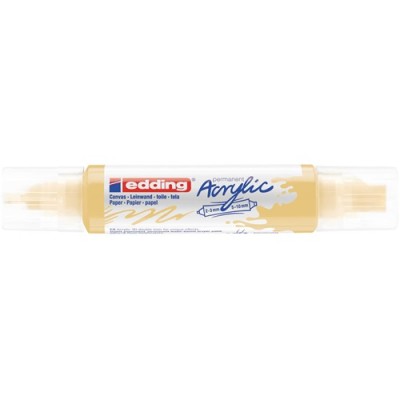 Akril marker Edding 5400 3D Double Liner (2-3 mm/5-10 mm) kétvégű Pastel Yellow