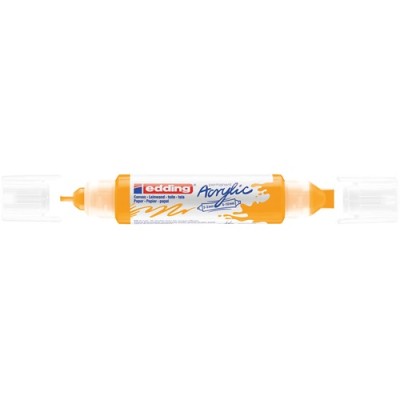 Akril marker Edding 5400 3D Double Liner (2-3 mm/5-10 mm) kétvégű Sunny Yellow