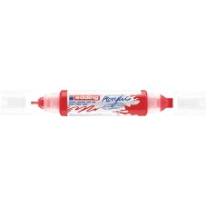 Akril marker Edding 5400 3D Double Liner (2-3 mm/5-10 mm) kétvégű Traffic Red