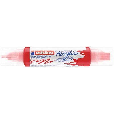 Akril marker Edding 5400 3D Double Liner (2-3 mm/5-10 mm) kétvégű Traffic Red