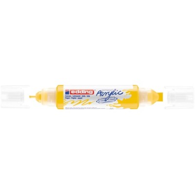 Akril marker Edding 5400 3D Double Liner (2-3 mm/5-10 mm) kétvégű Traffic Yellow