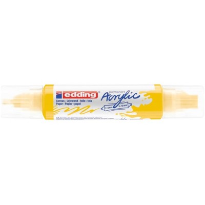 Akril marker Edding 5400 3D Double Liner (2-3 mm/5-10 mm) kétvégű Traffic Yellow