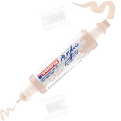 Akril marker Edding 5400 3D Double Liner (2-3 mm/5-10 mm) kétvégű Warm Beige