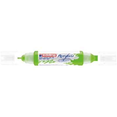 Akril marker Edding 5400 3D Double Liner (2-3 mm/5-10 mm) kétvégű Yellow Green
