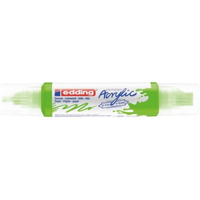 Akril marker Edding 5400 3D Double Liner (2-3 mm/5-10 mm) kétvégű Yellow Green