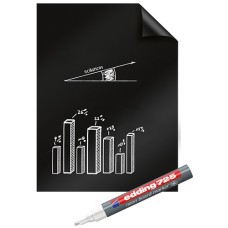 Blackboard fólia Legamaster Magic-Chart fekete 60x80 cm