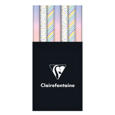 Díszcsomagoló tekercses Clairefontaine Alliance 70x1000 cm 57g vegyes minták