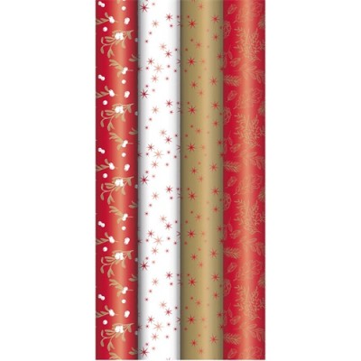 Díszcsomagoló tekercses Clairefontaine Excellia Pomme 70x200 cm 80g karácsonyi prémium