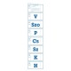 Ebédjegy 7 napos 100 lapos tömb 60x230 mm kék