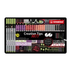 Ecsetfilc Stabilo Creative Tips Pastel Arty 30 db-os klt.