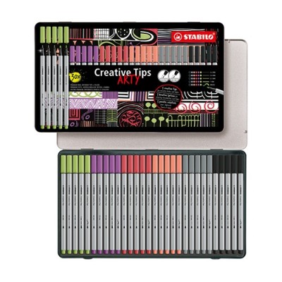 Ecsetfilc Stabilo Creative Tips Pastel Arty 30 db-os klt.